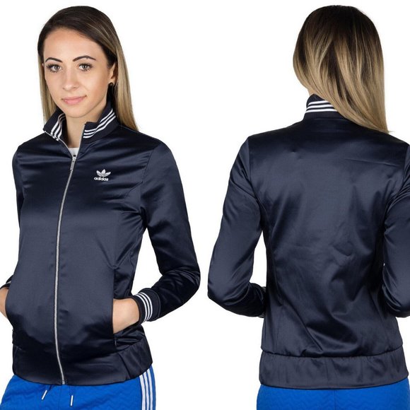 adidas Jackets & Blazers - XS🌺HP Adidas Originals Women's Retro Track Jacket Trefoil Shiny Glossy Slim Fit